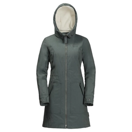 Jacket Jack Wolfskin Women Rocky Point Parka Greenish Grey