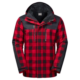 Jas Jack Wolfskin Men Timberwolf Ruby Red Check