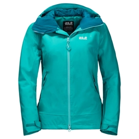 Ski Jacket Jack Wolfskin Women Exolight Peak Aquamarine