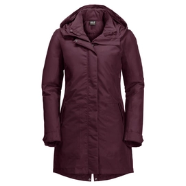 Jacke Jack Wolfskin Monterey Bay Coat Burgundy Damen