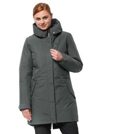Jack wolfskin monterey bay coat greenish grey hot sale