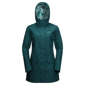 Jas Jack Wolfskin Women Cape York Coat Teal Green