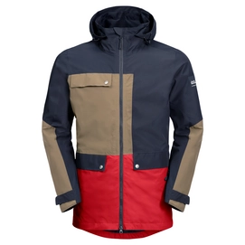 Jacket Jack Wolfskin Men 365 Influencer Night Blue Peak Red
