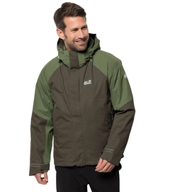 Jacke Jack Wolfskin Steting Peak Dark Moss Herren