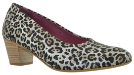 Mid Heel JJ Footwear Duisburg Silver Leo Brillo Foot Width Standard