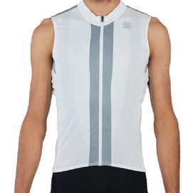 Fietsshirt Sportful Strike Sleeveless Jersey White Black