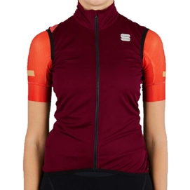 Fietsjack Sportful Women Fiandre Light Norain Vest Red Wine