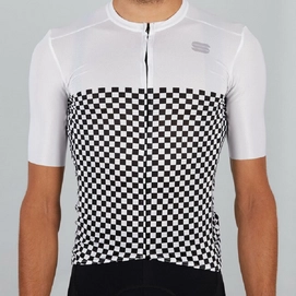 Fahrradshirt Sportful Checkmate Jersey White Herren