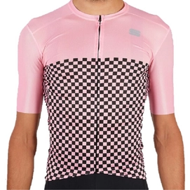 Fahrradshirt Sportful Checkmate Jersey Pink Herren