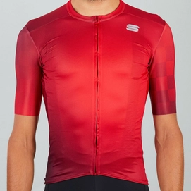 Fahrradshirt Sportful Rocket Jersey Red Herren-XL