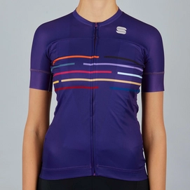 Fahrradshirt Sportful Vélodrome Short Sleeve Jersey Violet Damen-XL