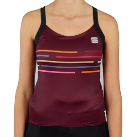 Fietsshirt Sportful Women Vélodrome Top Red Wine