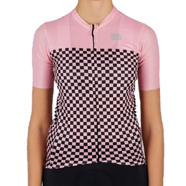 Fietsshirt Sportful Women Checkmate Jersey Pink