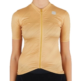 Fahrradtrikot Sportful Flare Jersey Gold Damen