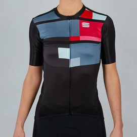 Fahrradshirt Sportful Idea Jersey Black Damen-M