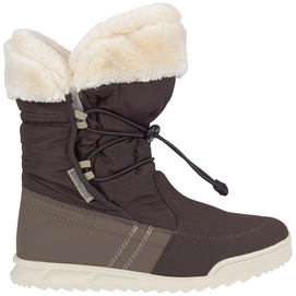 Snow Boots Winter-Grip Women Nordic Fur Mid Brown Beige-Shoe Size 3