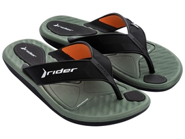 Slipper Rider Men R Line Plus Black Green Orange