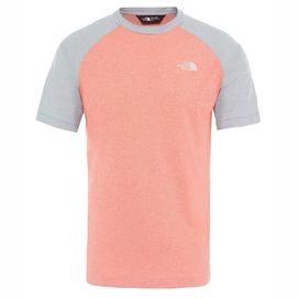 T-shirt The North Face Men Purna Tee Mid Grey Fiery Red