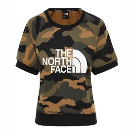 Jumper The North Face Women Graphic SS Burnt Olive Greenwoods Camo Print