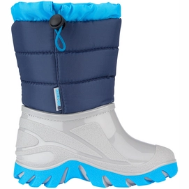 Snow Boots Winter-Grip Junior Welly Walker Marine Blue Grey-Shoe Size 1.5 - 2.5