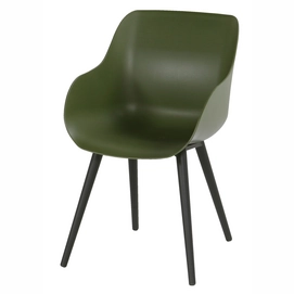 Gartenstuhl Hartman Sophie Organic Studio Chair Carbon Black Moss Green (2er Set)