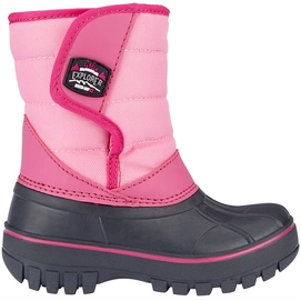 Snow Boots Winter-Grip Junior Mountain Kid Anthracite Pink Fuchsia-Shoe Size 6 - 7