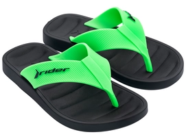Slipper Rider Kids Free Thong Black Green