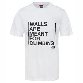 T-Shirt The North Face Mens Walls Are For Climbing Tee TNF White