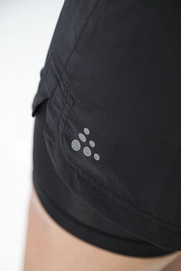Sportbroek Craft Women Delta 2.0 2 In 1 Shorts Black