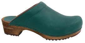 Klomp Sanita Women Wood Chrissy Open Dark Green
