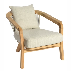 Lage Fauteuil Borek Chepri Teak Naturel / Naturel