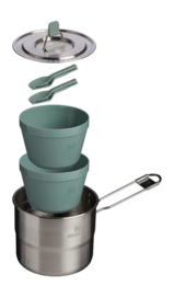 Kookset Stanley Wildfare Go Two Bowl Shale Charcoal 1,1L (8-delig)