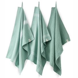 Keukenset Walra Blocks & Lines Groen (Set van 3)