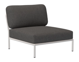 Loungeset Houe Level Chair Frame Muted White Cushion Dark Grey