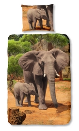 Dekbedovertrek Good Morning Elephant Katoen