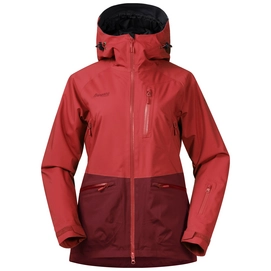 Skijacke Bergans Myrkdalen Insulated Lounge Bordeaux Damen
