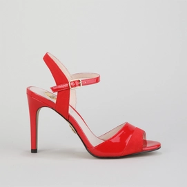 Buffalo Aida Red Imi Suede Patent PU Leather