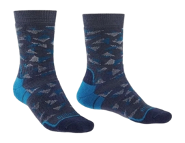 Sok Bridgedale Unisex Hike Midweight Merino Performance Boot Denim Blue