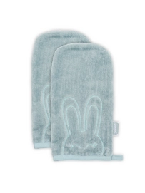 Washandje Jollein Velvet Terry Sweet Bunny Green (2-delig)