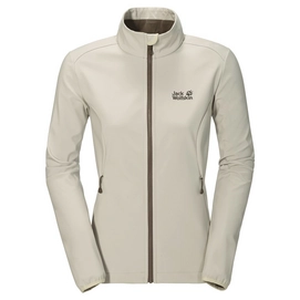 Jas Jack Wolfskin Element Softshell Jkt W White Sand