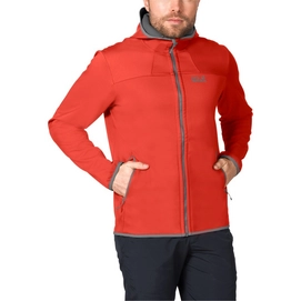 Jacke Jack Wolfskin Grand Valley Softshell Jkt M Coral Orange Herren
