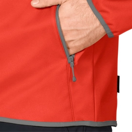Jas Jack Wolfskin Grand Valley Softshell Jkt M Dark Coral