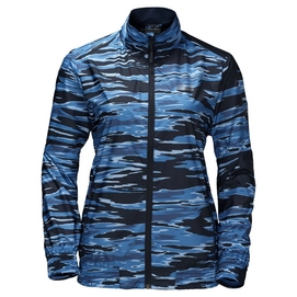 Jacket Jack Wolfskin Coastal Wave Women Night Blue All Over