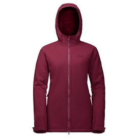 Softshelljacke Jack Wolfskin Rock Valley Long Jacket Garnet Red Damen