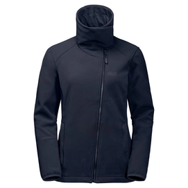 Softshell Jacket Jack Wolfskin Women Element Valley Midnight Blue