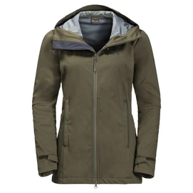 Jacke Jack Wolfskin Green Valley Long Grape Leaf Damen