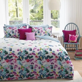 Dekbedovertrek Bluebellgray Petals Multi Satijn