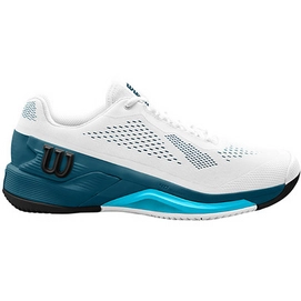 Tennis Shoe Wilson Men Rush Pro 4.0 White Blue Coral