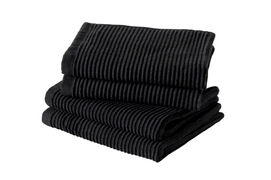 Geschirrtuch Elias Solid Black (3er Set)