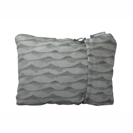 Reisekissen Thermarest Compressible Pillow Gray Mountains Print Large